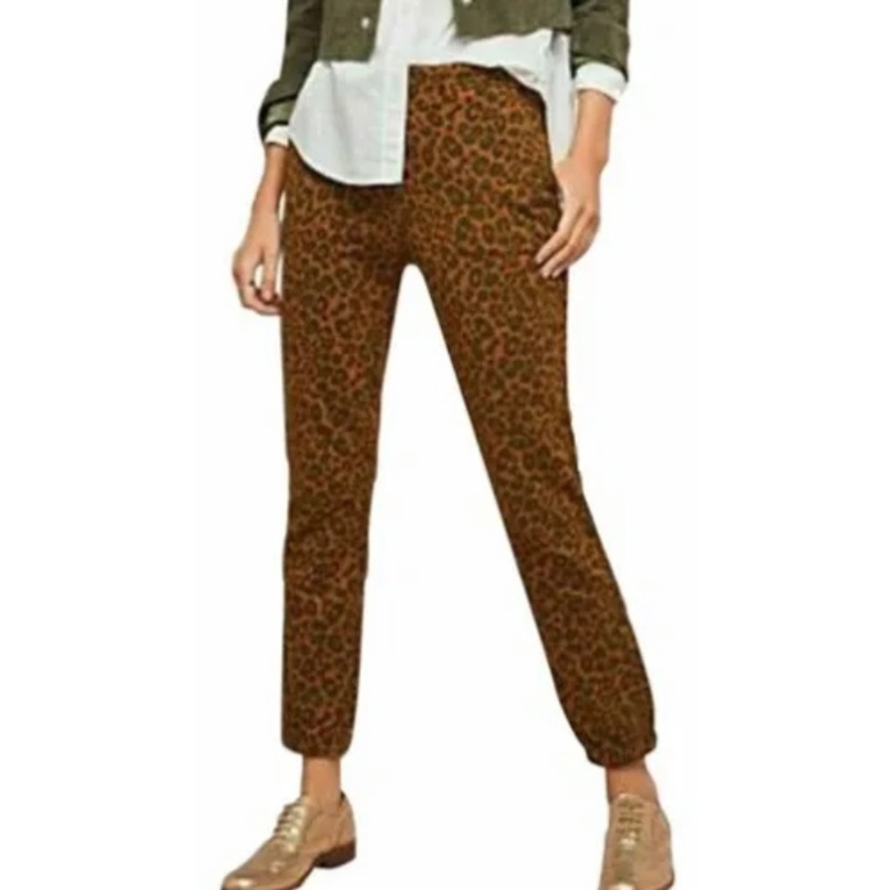 Sanctuary × Anthropologie Leopard Print Joggers.